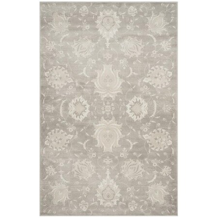 Safavieh 5 ft.-1 in. x 7 ft.-7 in. Vintage Power Loomed Medium Rectangle Area Rug Grey & Ivory VTG579K-5